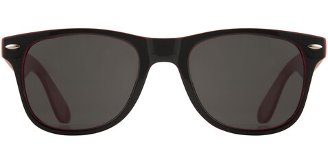 Sun Ray Sonnenbrille mit zweifarbigen Tönen, rot, schwarz bedrucken, Art.-Nr. 10050002