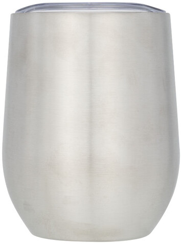 Corzo 350 ml Kupfer-Vakuum Isolierbecher, silber bedrucken, Art.-Nr. 10051601