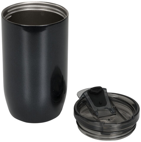 Lagom 380 ml Kupfer-Vakuum Isolierbecher, schwarz glänzend bedrucken, Art.-Nr. 10054800
