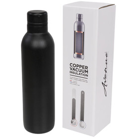 Odin 510 ml Kupfer-Vakuum Isolierflasche, schwarz bedrucken, Art.-Nr. 10054900 Odin 510 ml Kupfer-Vakuum Isolierflasche, schwarz bedrucken, Art.-Nr. 10054900