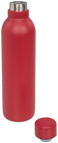 Thor 510 ml Kupfer-Vakuum Isolierflasche, rot bedrucken, Art.-Nr. 10054905