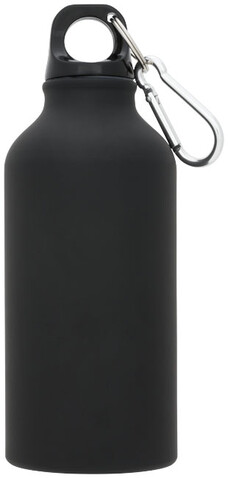 Oregon matte 400 ml Trinkflasche mit Karabiner, schwarz bedrucken, Art.-Nr. 10055900