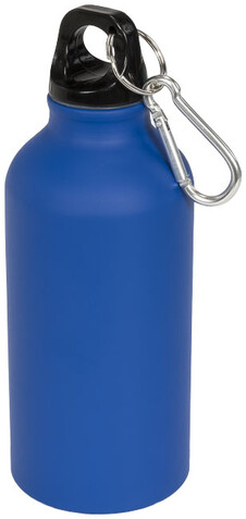 Oregon matte 400 ml Trinkflasche mit Karabiner, blau bedrucken, Art.-Nr. 10055903