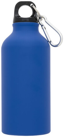 Oregon matte 400 ml Trinkflasche mit Karabiner, blau bedrucken, Art.-Nr. 10055903