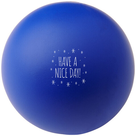 Cool runder Antistressball, royalblau bedrucken, Art.-Nr. 10210009