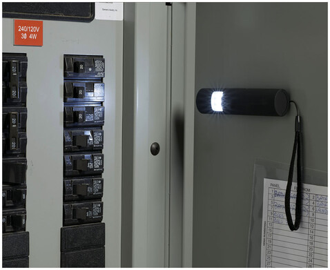 Mini-grip magnetische LED-Taschenlampe, schwarz bedrucken, Art.-Nr. 10424300