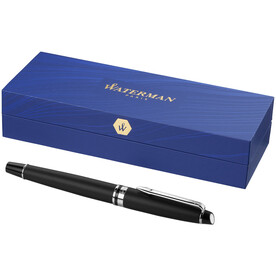 Waterman Expert Tintenroller (schwarze Mine), schwarz, silber bedrucken, Art.-Nr. 10650605 Waterman Expert Tintenroller (schwarze Mine), schwarz, silber bedrucken, Art.-Nr. 10650605