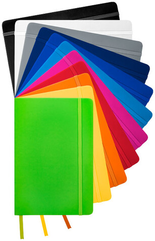 Spectrum A5 Hard Cover Notizbuch, hellblau bedrucken, Art.-Nr. 10690407
