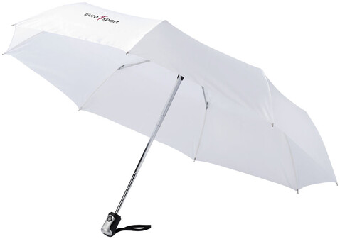 Alex 21,5&quot; Vollautomatik Kompaktregenschirm, weiss bedrucken, Art.-Nr. 10901604