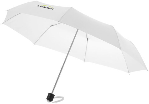 Ida 21,5&quot; Kompaktregenschirm, weiss bedrucken, Art.-Nr. 10905203