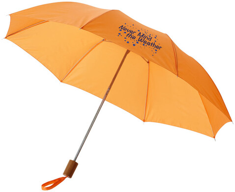 Oho 20&quot; Kompaktregenschirm, orange bedrucken, Art.-Nr. 10905802