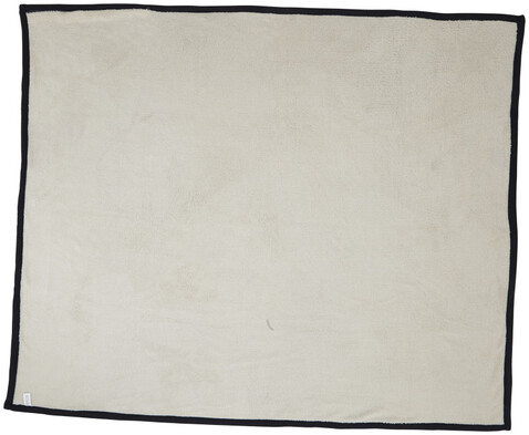 Springwood Decke aus weichem Fleece und Sherpa-Plaid, navy, offwhite bedrucken, Art.-Nr. 11280903