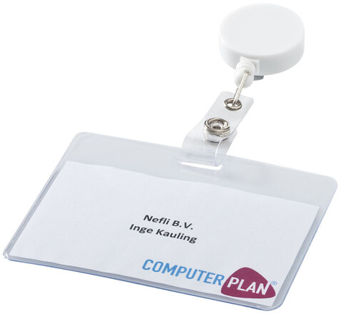 Lech Rollerclip, weiss bedrucken, Art.-Nr. 11808802