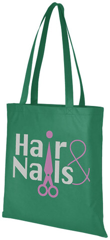 Zeus Non Woven große Tragetasche 6L, grün bedrucken, Art.-Nr. 11941215