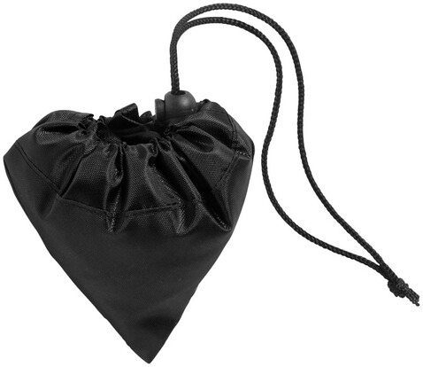 Bungalow faltbare Polyester Tragetasche 7L, schwarz bedrucken, Art.-Nr. 12011900