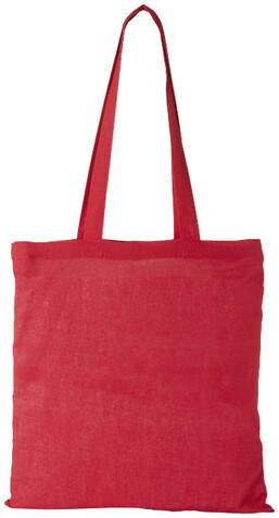 Madras 140 g/m² Baumwoll Tragetasche 7L, rot bedrucken, Art.-Nr. 12018105