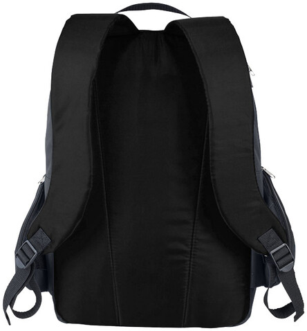 Slim 15&quot; Laptop-Rucksack 15L, kohle bedrucken, Art.-Nr. 12018602
