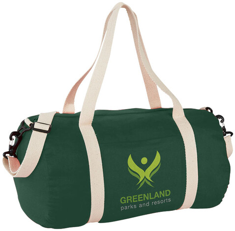 The Cotton Barrel Reisetasche 25L, waldgrün bedrucken, Art.-Nr. 12019503