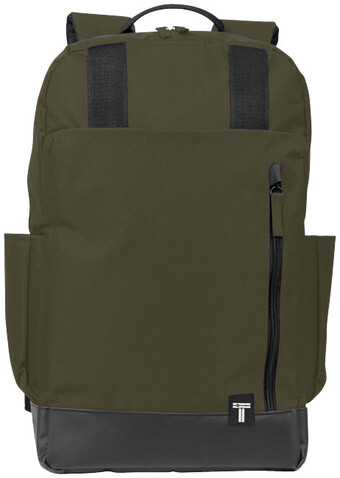 Compu 15,6&quot; Laptop-Rucksack 14L, olive, schwarz bedrucken, Art.-Nr. 12023302