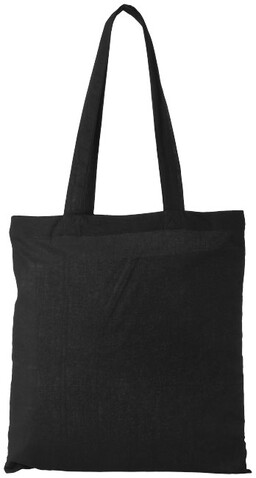 Peru 180 g/m² Baumwoll Tragetasche 7L, schwarz bedrucken, Art.-Nr. 12033201