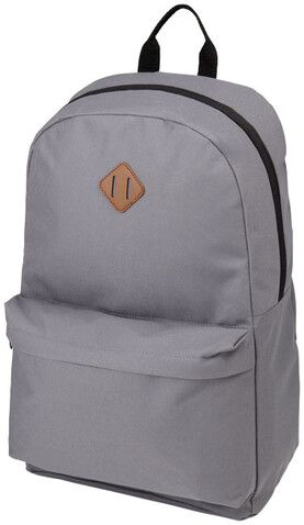 Stratta 15&quot; Laptop-Rucksack 15L, grau bedrucken, Art.-Nr. 12039202