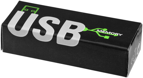 Rotate-Basic 4 GB USB-Stick, schwarz, silber bedrucken, Art.-Nr. 12350500