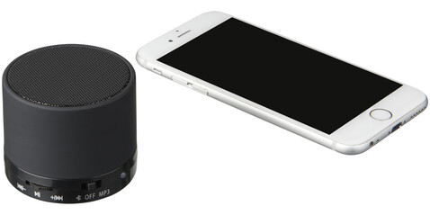Duck Zylinder Bluetooth® Lautsprecher mit gummierter Oberfläche, schwarz bedrucken, Art.-Nr. 13495800