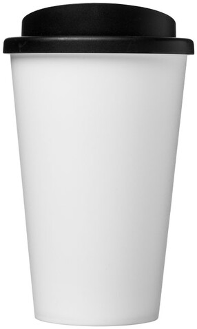 Americano® 350 ml Isolierbecher, weiss, schwarz bedrucken, Art.-Nr. 21000108