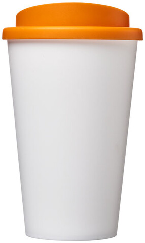 Americano® 350 ml Isolierbecher, weiss, orange bedrucken, Art.-Nr. 21000112 Americano® 350 ml Isolierbecher, weiss, orange bedrucken, Art.-Nr. 21000112