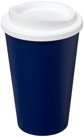 Americano® 350 ml Isolierbecher, blau, weiss bedrucken, Art.-Nr. 21000115