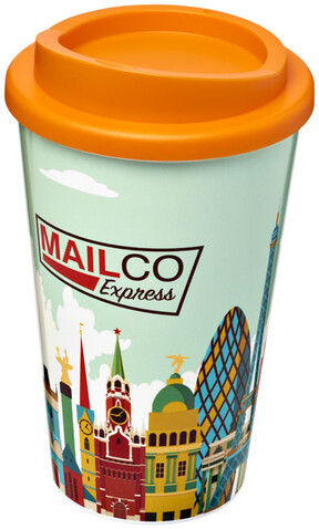Brite-Americano® 350 ml Isolierbecher, orange bedrucken, Art.-Nr. 21000308 Brite-Americano® 350 ml Isolierbecher, orange bedrucken, Art.-Nr. 21000308