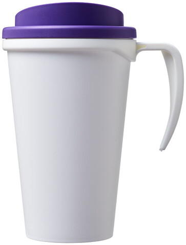 Americano® Grande 350 ml Isolierbecher, weiss, lila bedrucken, Art.-Nr. 21000406