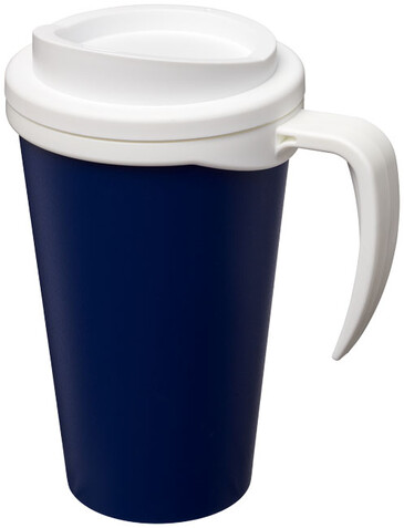 Americano® Grande 350 ml Isolierbecher, blau, weiss bedrucken, Art.-Nr. 21000407