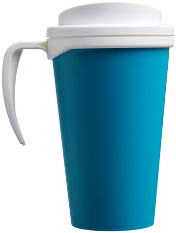 Americano® Grande 350 ml Isolierbecher, aquablau, weiss bedrucken, Art.-Nr. 21000409 Americano® Grande 350 ml Isolierbecher, aquablau, weiss bedrucken, Art.-Nr. 21000409
