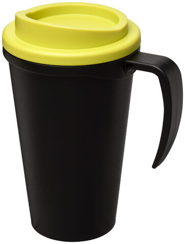 Americano® Grande 350 ml Isolierbecher, schwarz, limone bedrucken, Art.-Nr. 21000416 Americano® Grande 350 ml Isolierbecher, schwarz, limone bedrucken, Art.-Nr. 21000416