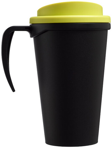 Americano® Grande 350 ml Isolierbecher, schwarz, limone bedrucken, Art.-Nr. 21000416 Americano® Grande 350 ml Isolierbecher, schwarz, limone bedrucken, Art.-Nr. 21000416