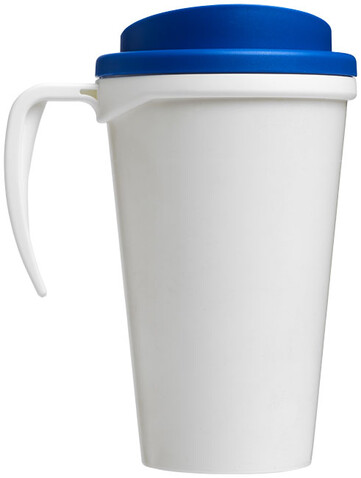 Brite-Ameriano® Grande 350 ml Isolierbecher, weiss, mittelblau bedrucken, Art.-Nr. 21000607 Brite-Ameriano® Grande 350 ml Isolierbecher, weiss, mittelblau bedrucken, Art.-Nr. 21000607