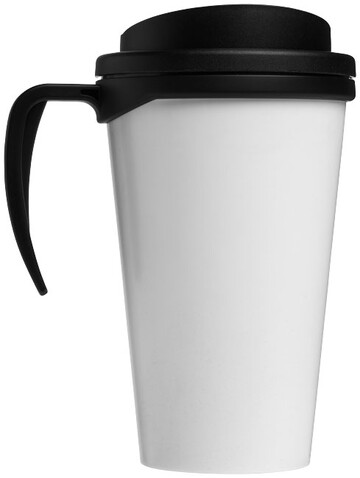 Brite-Ameriano® Grande 350 ml Isolierbecher, schwarz bedrucken, Art.-Nr. 21000612