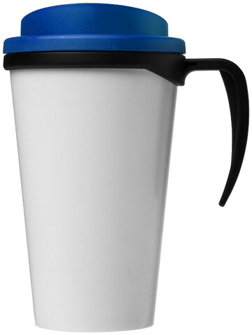Brite-Ameriano® Grande 350 ml Isolierbecher, schwarz, mittelblau bedrucken, Art.-Nr. 21000619