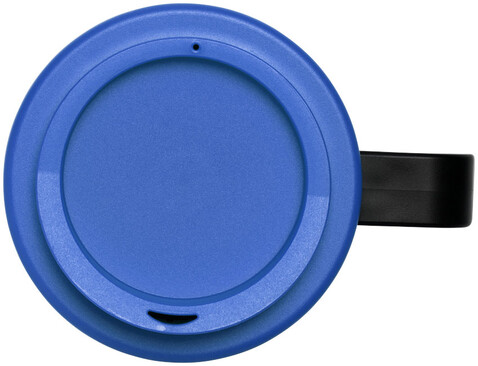 Brite-Ameriano® Grande 350 ml Isolierbecher, schwarz, mittelblau bedrucken, Art.-Nr. 21000619