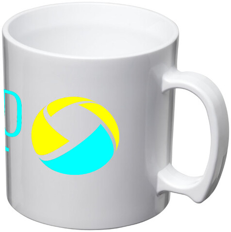 Standard 300 ml Kunststoffbecher, weiss bedrucken, Art.-Nr. 21001401