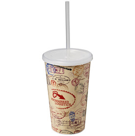 Brite-Americano® 350 ml doppelwandiger Stadium Becher, weiss bedrucken, Art.-Nr. 21002700