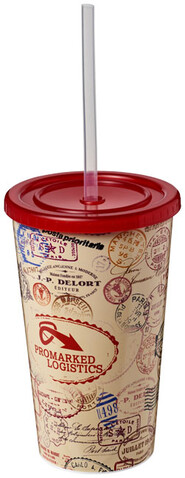 Brite-Americano® 350 ml doppelwandiger Stadium Becher, rot bedrucken, Art.-Nr. 21002702 Brite-Americano® 350 ml doppelwandiger Stadium Becher, rot bedrucken, Art.-Nr. 21002702