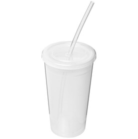 Stadion 350 ml doppelwandiger Becher, transparent klar bedrucken, Art.-Nr. 21003100
