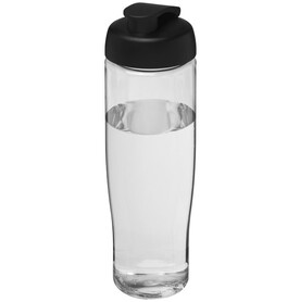 H2O Active® Tempo 700 ml Sportflasche mit Klappdeckel, transparent, schwarz bedrucken, Art.-Nr. 21004000 H2O Active® Tempo 700 ml Sportflasche mit Klappdeckel, transparent, schwarz bedrucken, Art.-Nr. 21004000