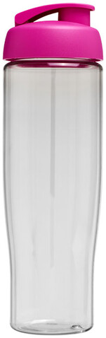 H2O Active® Tempo 700 ml Sportflasche mit Klappdeckel, transparent, rosa bedrucken, Art.-Nr. 21004008