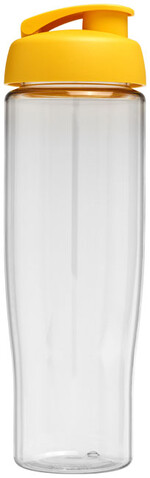 H2O Active® Tempo 700 ml Sportflasche mit Klappdeckel, transparent, gelb bedrucken, Art.-Nr. 21004010