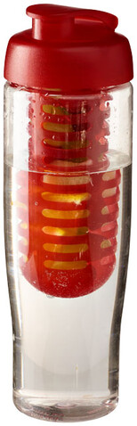 H2O Active® Tempo 700 ml Sportflasche mit Klappdeckel und Infusor, transparent, rot bedrucken, Art.-Nr. 21004102 H2O Active® Tempo 700 ml Sportflasche mit Klappdeckel und Infusor, transparent, rot bedrucken, Art.-Nr. 21004102