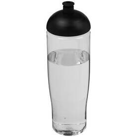H2O Active® Tempo 700 ml Sportflasche mit Stülpdeckel, transparent, schwarz bedrucken, Art.-Nr. 21004200