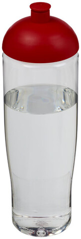 H2O Active® Tempo 700 ml Sportflasche mit Stülpdeckel, transparent, rot bedrucken, Art.-Nr. 21004203